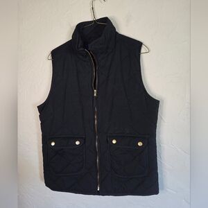 Blue Rain Quilted Zip Up Vest with pockets, size M